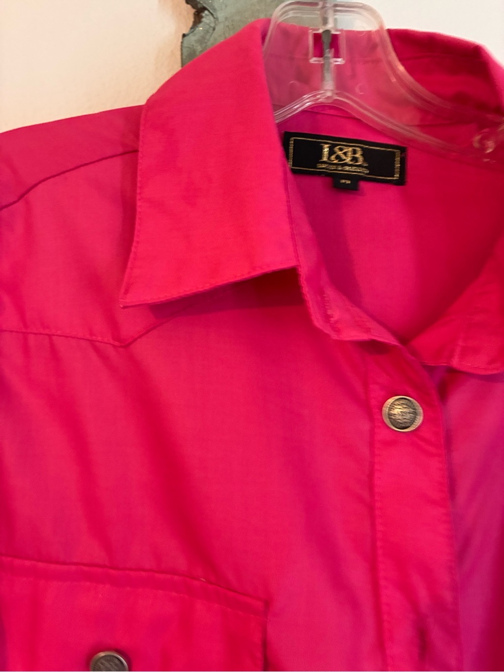 Lucky & Blessed Hot Pink Button-Down Shirt